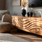 Meuble TV contemporain avec tiroirs de rangement pour salon RTTHTTTVC048