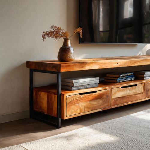Meuble TV élégant au design fonctionnel pour équipement multimédia RTTHTTTVC052