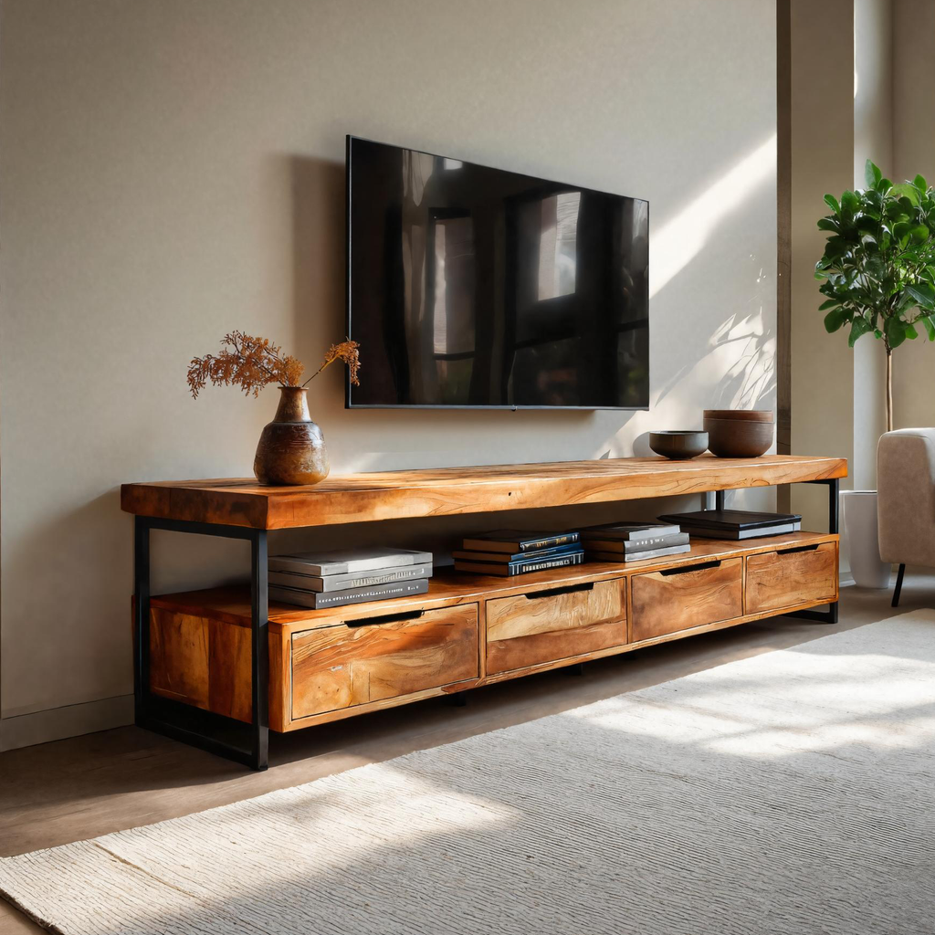 Meuble TV élégant au design fonctionnel pour équipement multimédia RTTHTTTVC052