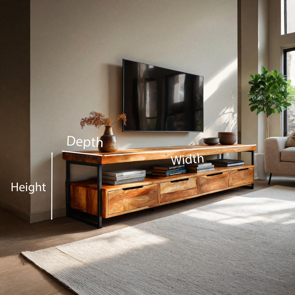 Meuble TV élégant au design fonctionnel pour équipement multimédia RTTHTTTVC052