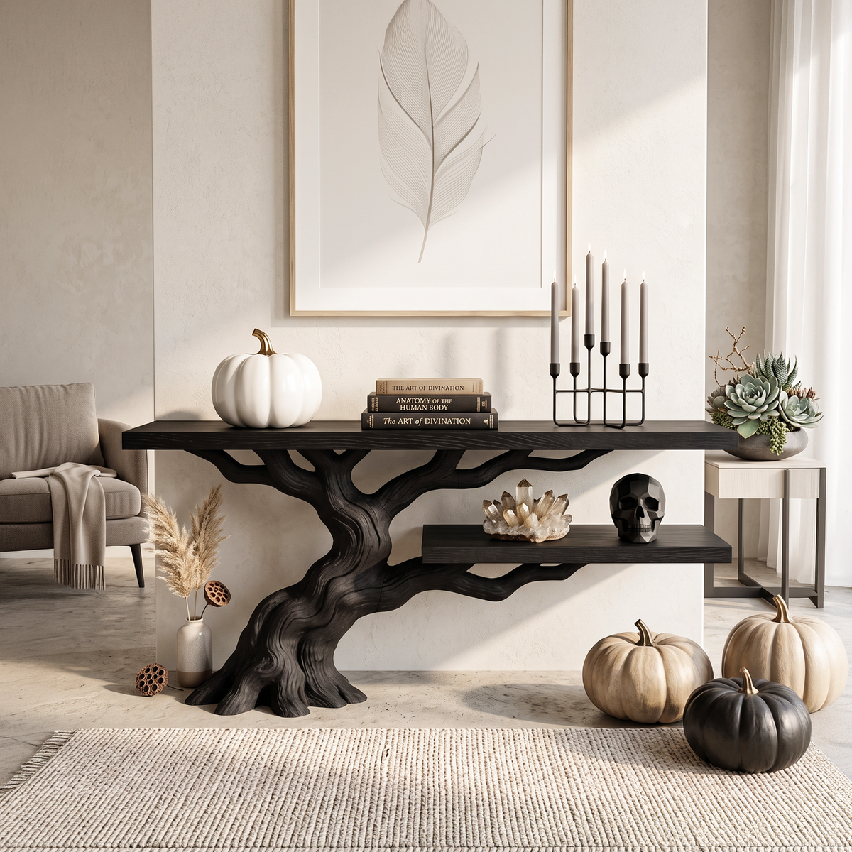 Modern Root Branch Accent Table For Gothic Halloween Furniture SILDTTNCS159