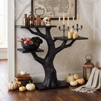 Console branche noueuse organique pour décoration d'Halloween vintage SILDTTNCS149