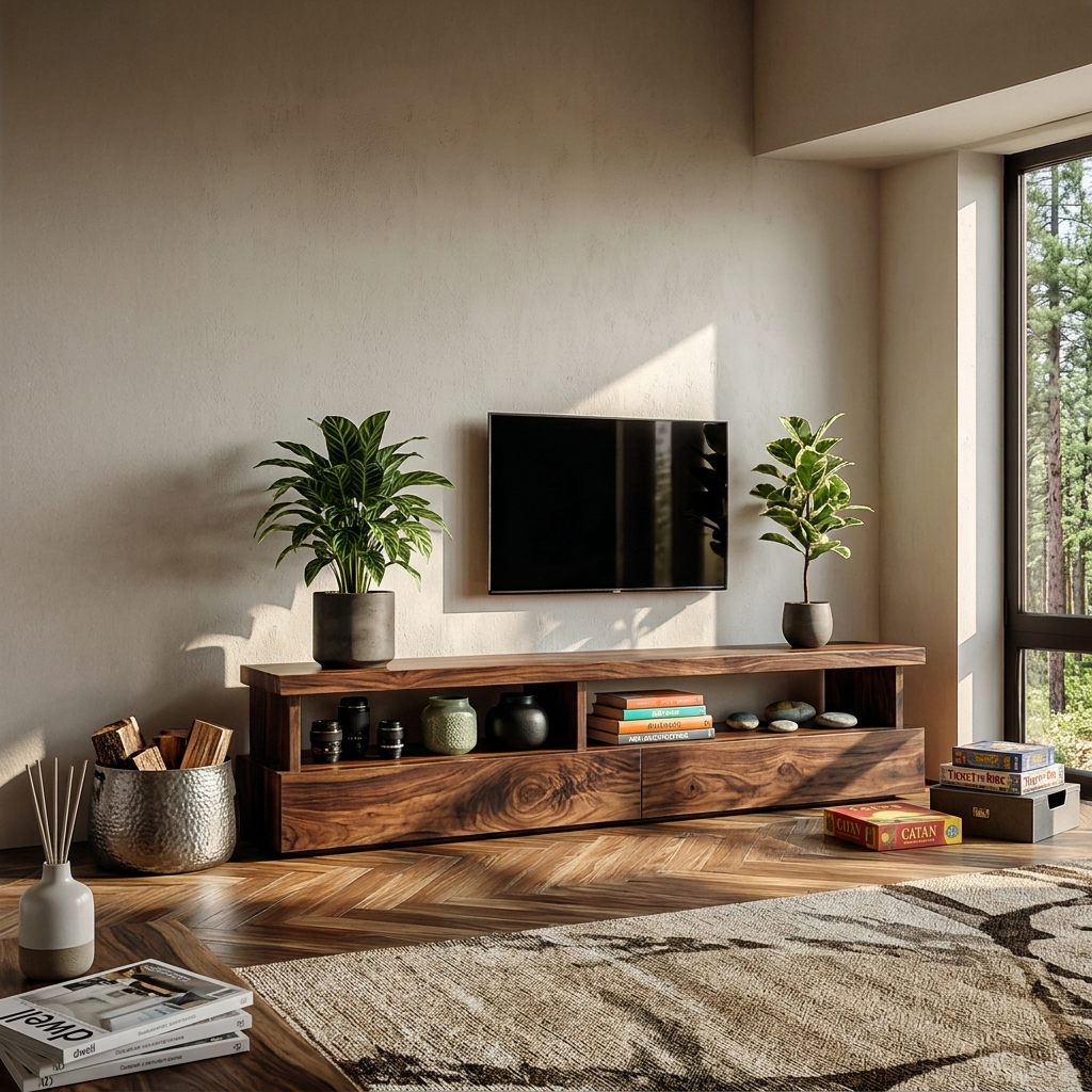 Meuble TV minimaliste au design fonctionnel pour salon RTTHTTTVC044