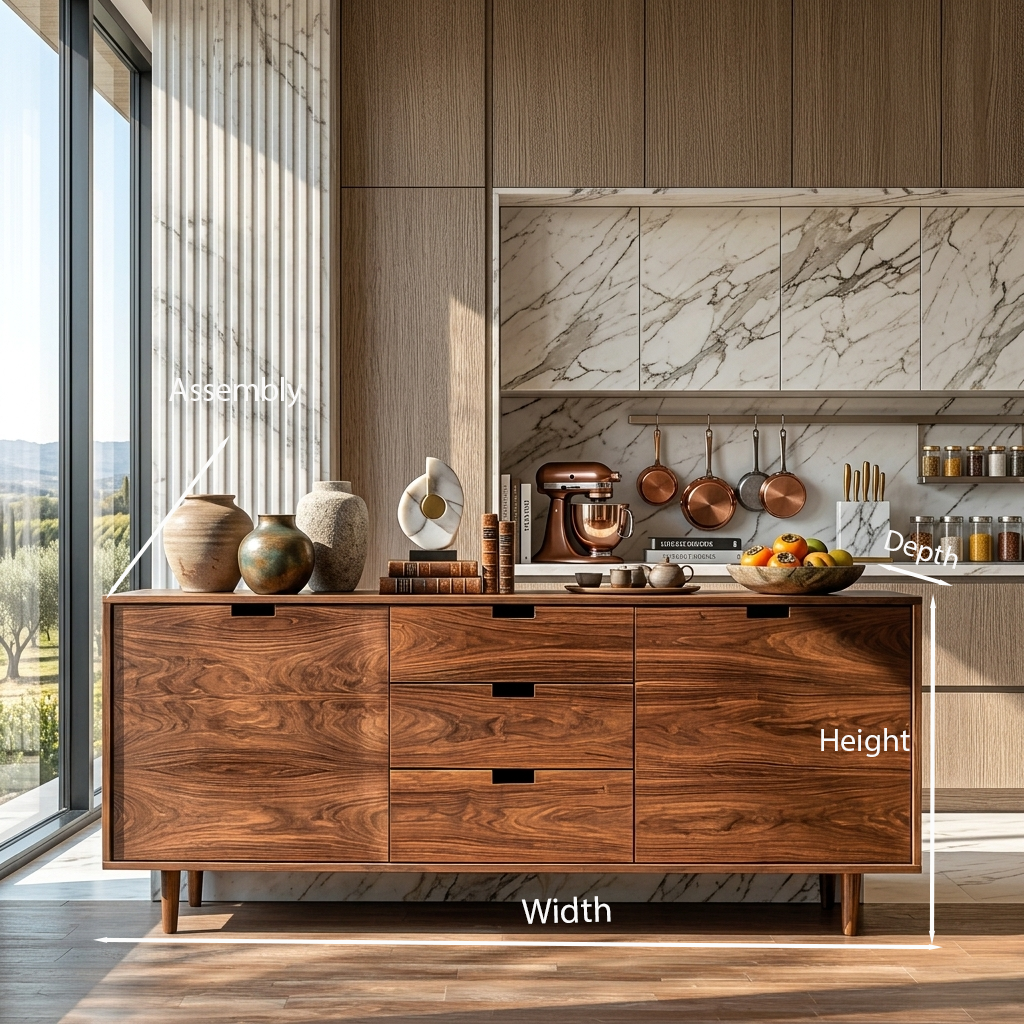Contemporary Wooden Sideboard For Modern Living Room RTTHTTSD060