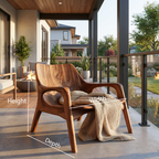 Chaise en bois du milieu du siècle pour porche ou entrée RTTHTTACC014