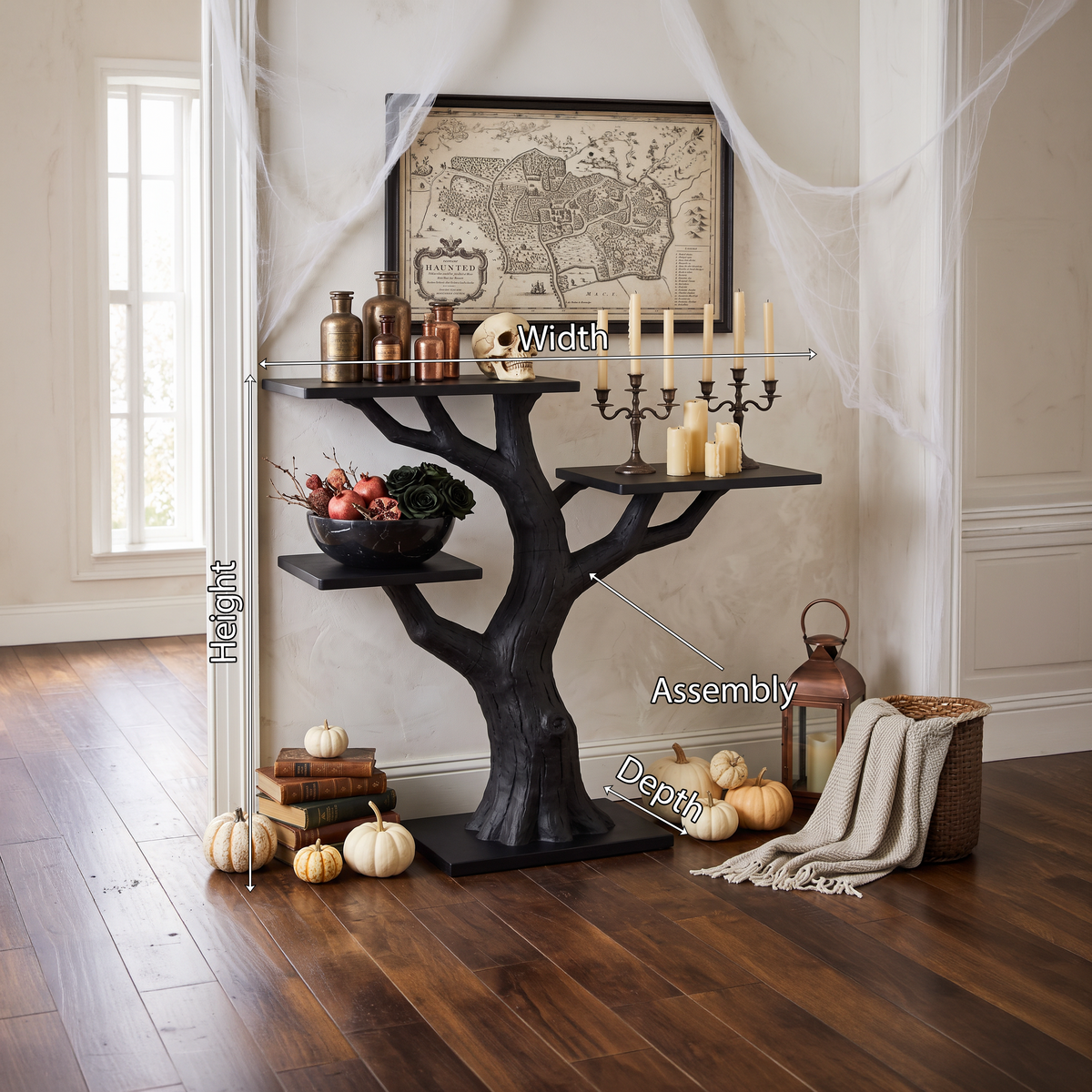 Organic Gnarled Branch Console For Vintage Halloween Furniture SILDTTNCS149