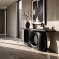 Console organique avec structure sculpturale ouverte pour entrée SINLKICS706