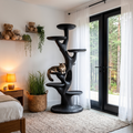 Arbre à chat sculptural à plateformes multi-niveaux pour chats d'intérieur SINLHATT016