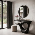 Console contemporaine avec piètement ouvert artistique pour entrée et couloir SINLHACS695