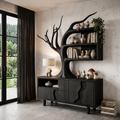 Meuble moderne avec motif de branche d'arbre intégré pour salon SINLHASD546
