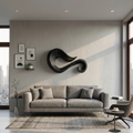 Décoration murale en bois aux formes organiques pour entrée ou couloir RTTHTTWA152