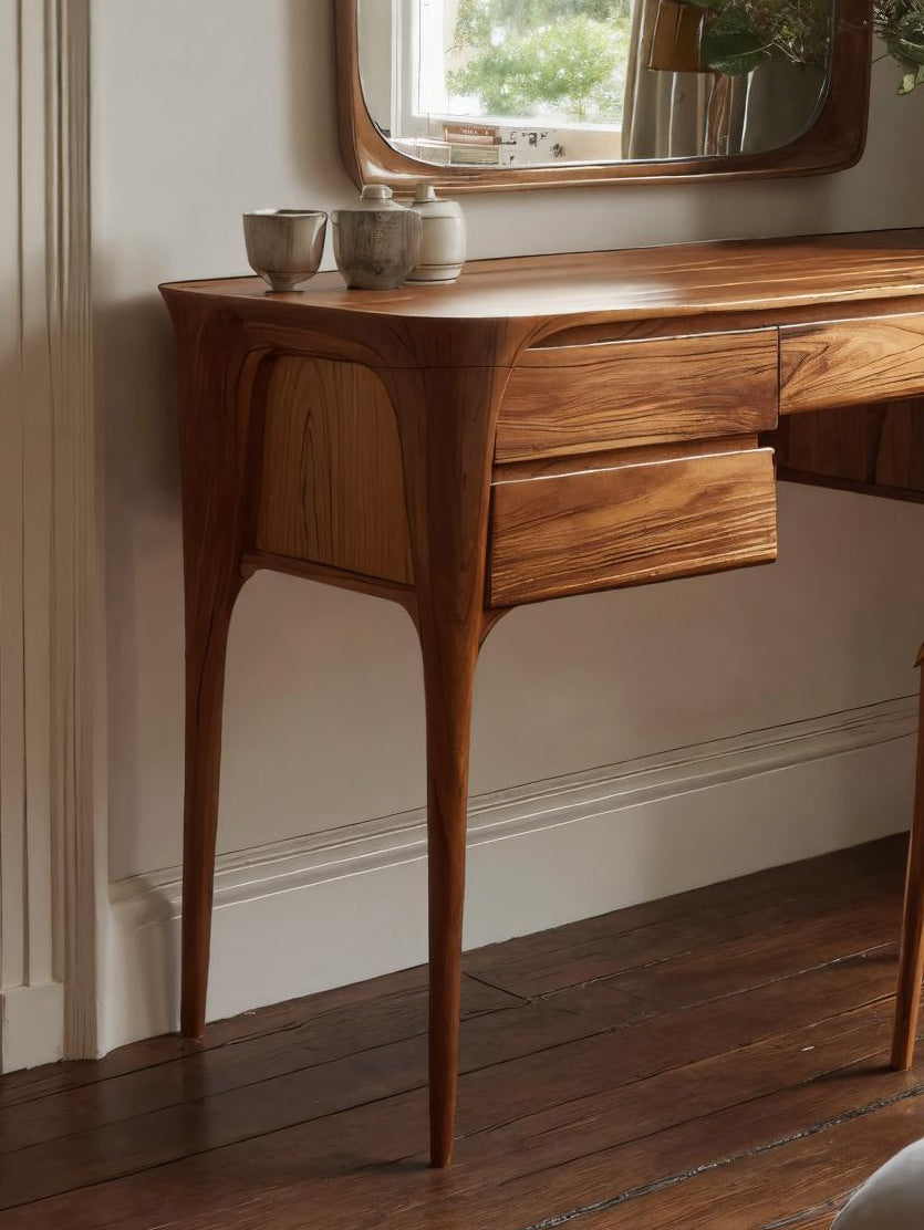 Coiffeuse moderne en bois avec tiroirs pour chambre à coucher SITHHNVAN004
