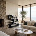 Étagère sur pied sculpturale moderne pour salon SITHTTSS005
