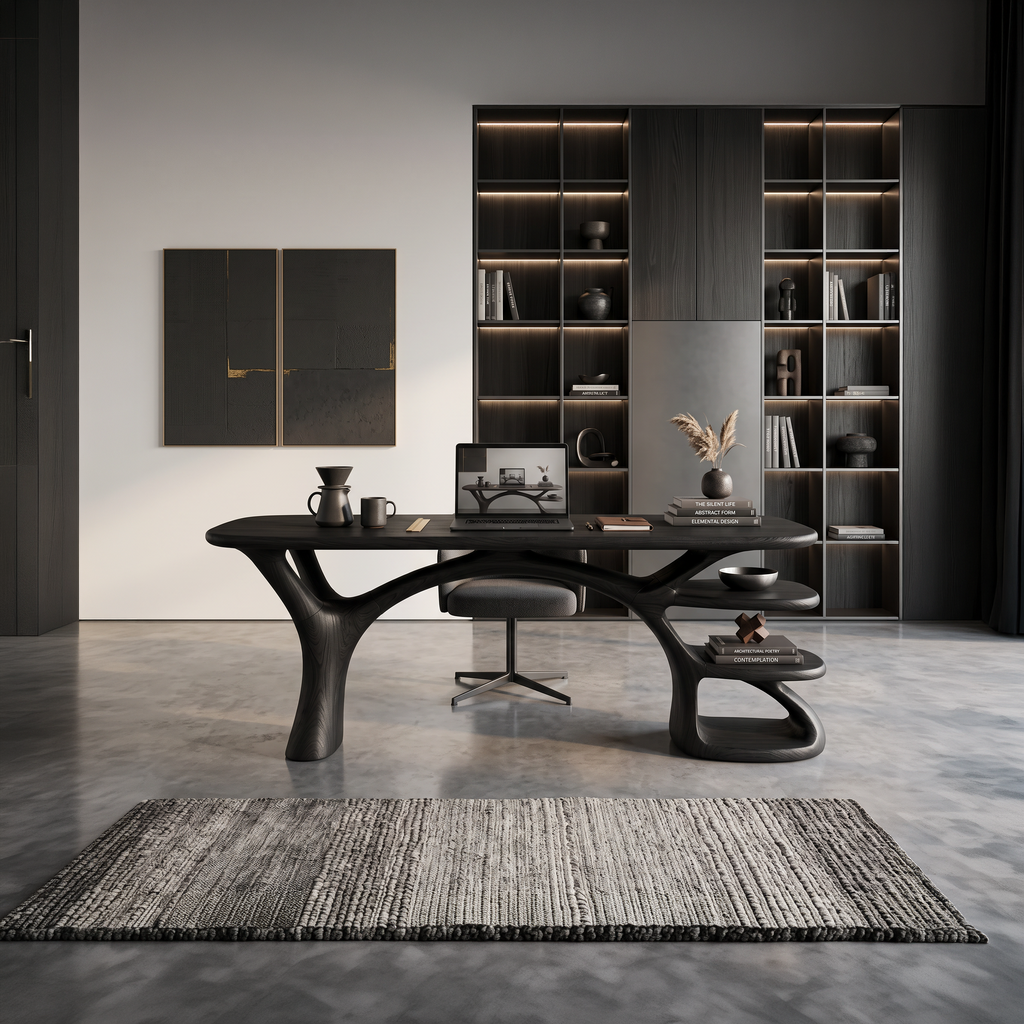 Bureau d'étude de forme organique moderne pour chambre à coucher SILDTTNDE045