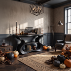 Console de table aux formes sculpturales organiques pour décoration d'intérieur d'Halloween SILDTTNCS141