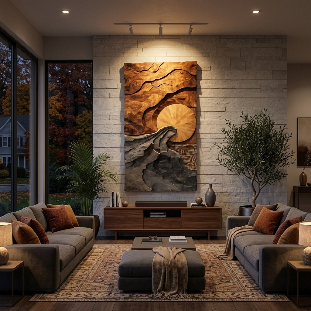 Modern Wall Art With Landscape Design For Living Room SITHTTWA033