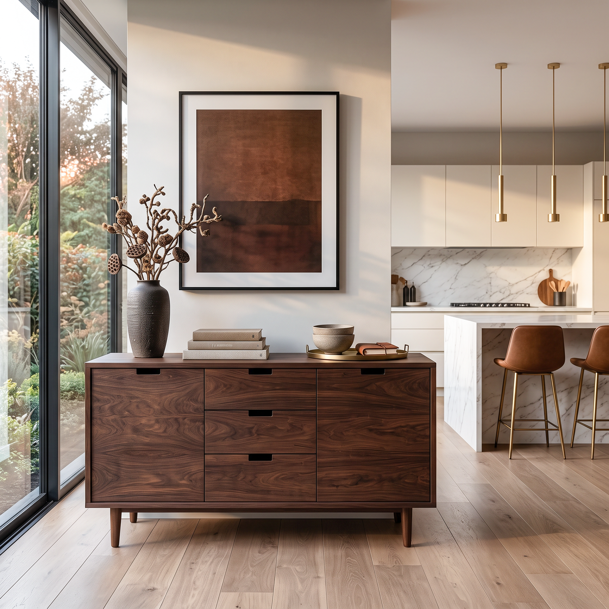 Contemporary Wooden Sideboard For Modern Living Room RTTHTTSD060