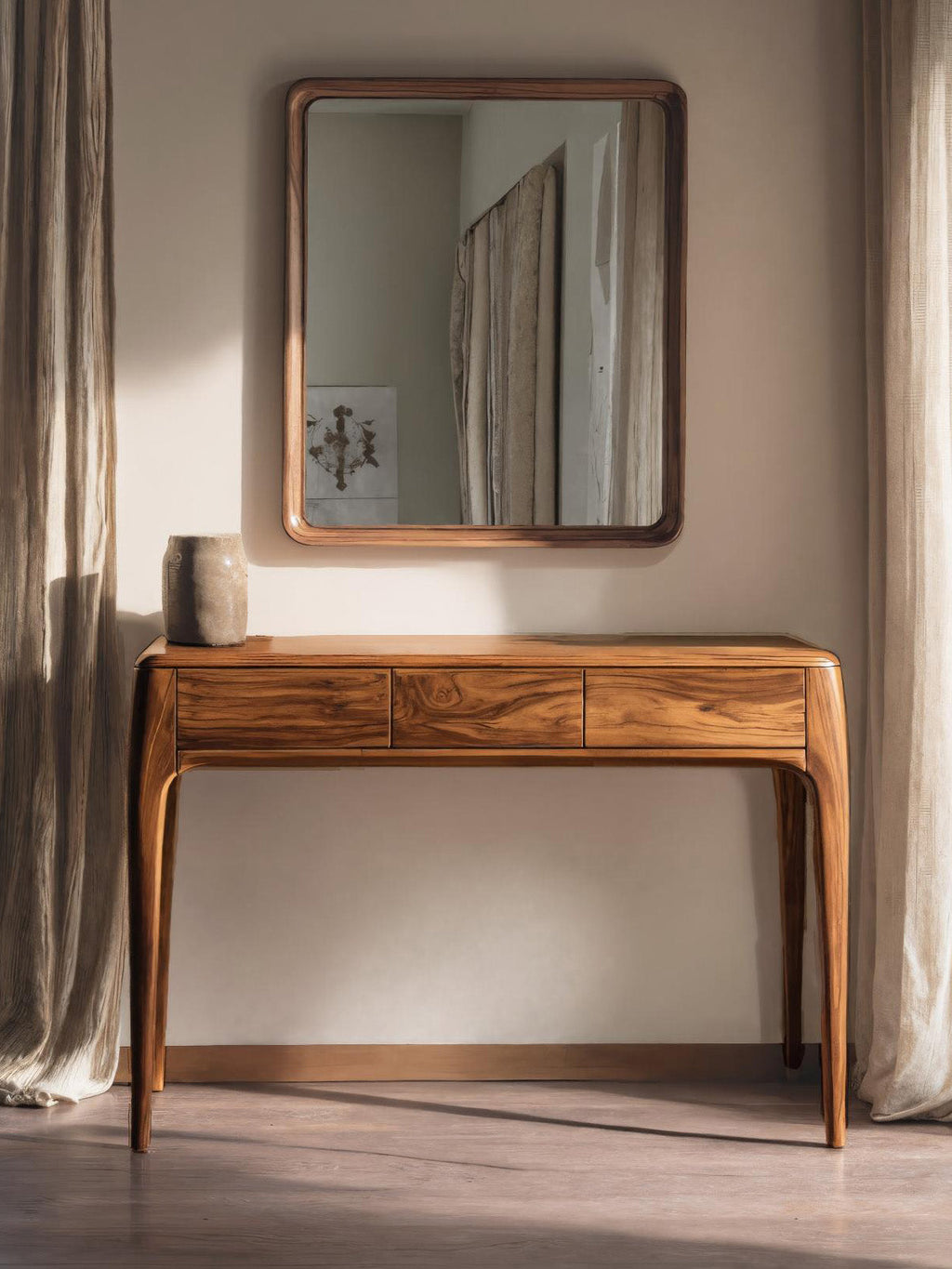 Coiffeuse minimaliste avec tiroirs pour chambre à coucher SITHHNVAN005