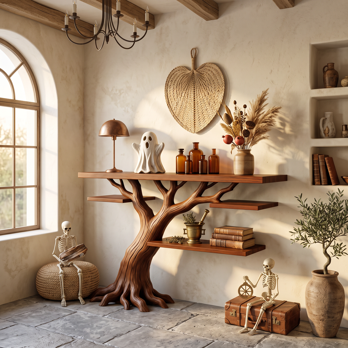Organic Spreading Branch Console For Gothic Halloween Interior SILDTTNCS153