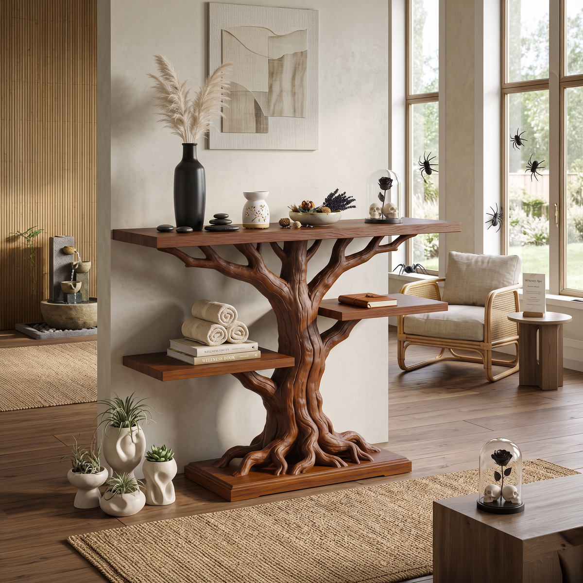 Contemporary Root Form Display Table For Halloween Furniture SILDTTNCS152