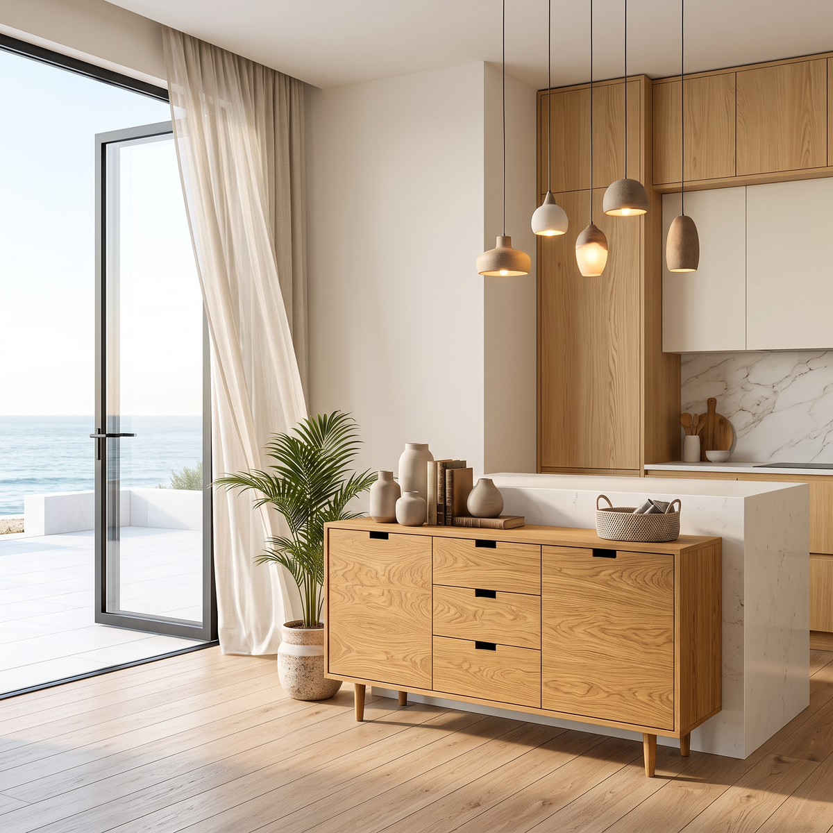 Contemporary Wooden Sideboard For Modern Living Room RTTHTTSD060