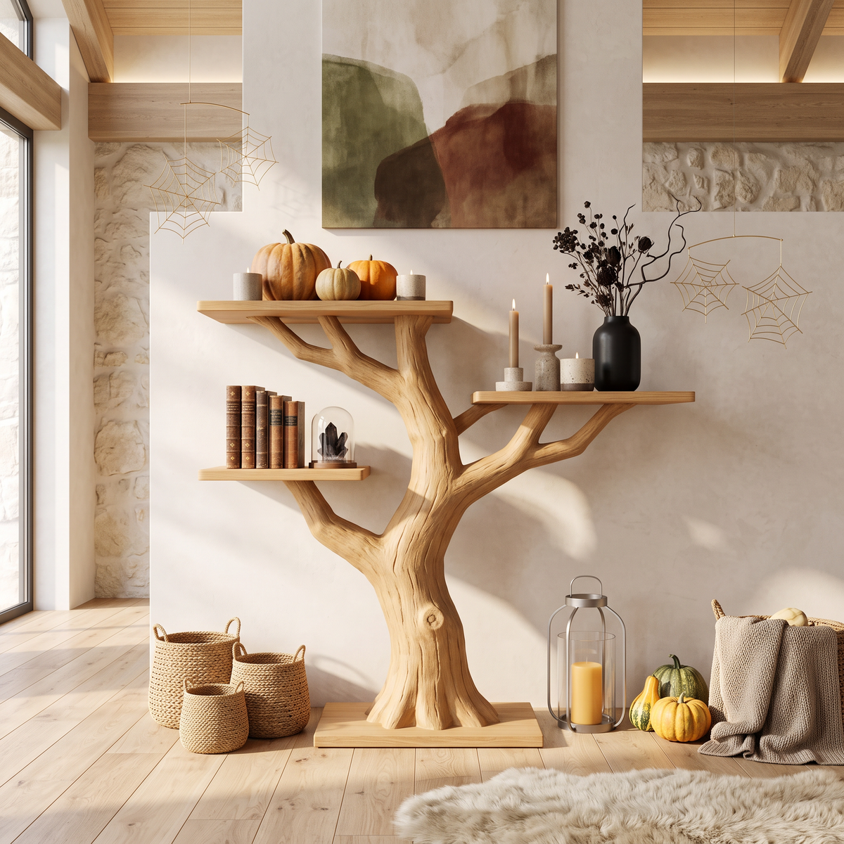 Organic Gnarled Branch Console For Vintage Halloween Furniture SILDTTNCS149