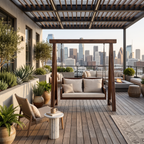 Balançoire en bois biologique avec dossier pour terrasse RTTHTTSG002
