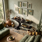 Table d'appoint moderne en forme de racines et de branches pour mobilier d'Halloween gothique SILDTTNCS159