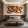 Décoration murale en bois organique pour intérieur minimaliste RTTHTTWA102