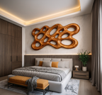 Décoration murale en bois organique pour intérieur minimaliste RTTHTTWA102