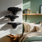 Étagère champignon en bois style milieu du siècle pour décoration de salon et chambre SILDTTNMR001