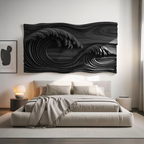 Sculpture murale vague océan pour chambre à coucher SITHTTWA008