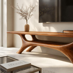 Meuble TV sculptural moderne pour accent de salon RTTHTTTVC055