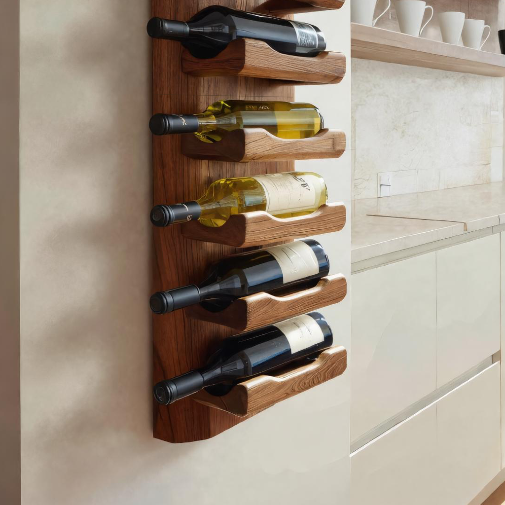 Casier à vin mural moderne pour décoration intérieure minimaliste RTTHTTWH002