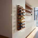 Casier à vin mural moderne pour décoration intérieure minimaliste RTTHTTWH002