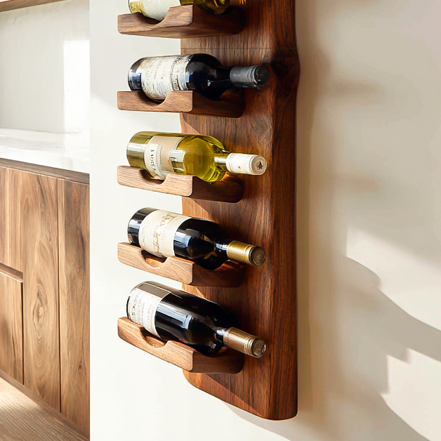 Vertical Wine Rack Wall Mounted For Dining Or Home Bar RTTHTTWH003