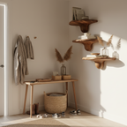 Étagère champignon en bois massif faite à la main pour décoration de chambre SILDTTNMR008