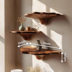 Étagère champignon en bois faite à la main pour une décoration de salon artistique SILDTTNMR007